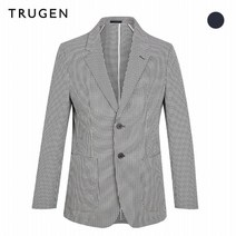 트루젠 시어서커 체크 투버튼 자켓 TGAU4-MJK110