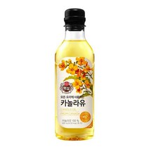 CJ제일제당 풍미 백설 카놀라유 캠핑식용유 업소용 전부침 500ml 새우튀김 식용류오일, 2개