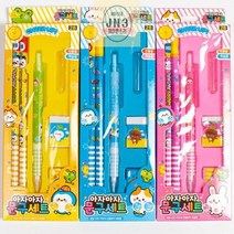 초등학교 예비초등 1학년 입학 준비물 생일 선물 아자아자 문구세트 3개 랜덤