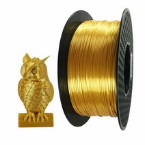실크 핑크 PLA 3D 프린팅 필라멘트 1.75mm 1KG 1kg2.2파운드 스풀 샤인 실키 샤이니 메탈릭 메탈 로즈 골드 CC3D, Silk Gold