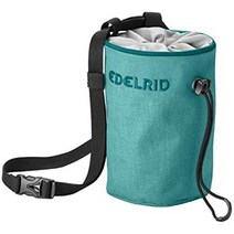초크백 볼더링백 스포츠클라이밍 초크보관 edelrid 남녀공용 – 성인용 초크백 로데오, 균일하게, 청록색