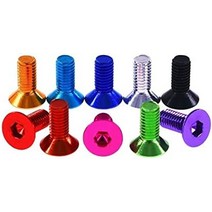 m5x1520mm 원격 제어 무인 항공기 다축 회전익 항공기 항공 알루미늄 합금 플랫 헤드 육각 나사 (색상: 15mm 갈색 주황색), 15mm 에메랄드