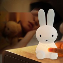 미피 토끼 led 침실 무선 usb 충전 무드등 수유등 대형 간접 조명 눈보호, 150x85mm