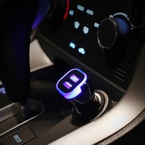 마블 3.1A 2port USB 차량용 시거잭 충전기, 시빌워-아이언맨