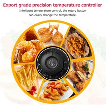 신제품 다기능 스마트 6L 대용량 2500W 고출력 스테인리스 스틸 자동 항온 전기 프라이 튀김기, 02 EU