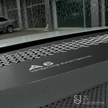 JS automotive 아우디A6C8 대쉬보드 스피커 오디오 사운드 기스 방지 엠블럼 커버 차량 실내 인테리어 튜닝 몰딩, 카본-대쉬보드스피커