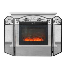 벽난로 화이어 스크린 벽난로 소품 벽난로 안전망 Fireplace screen 난로 안전망 벽난로 악세사리 장작 난로 보호망 난로 펜스 벽난로 보호 철망 가드 울타리, 벽난로 안전망(화이어스크린)