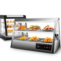 카운터탑쇼케이스 2단 3단 스텐 도어 마카롱 업소용, D 645x490x660mm