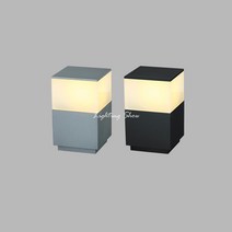 NN 사각 볼라드 H230 실외조명, 전구없음