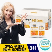 참앤들황토농원 (3+1)맛있는 늙은 호박즙 90ml 30포 1박스(3박스 구매 시 1박스 증정), 없음