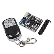4-CH 433M 5V RF 수신기 송신기 모듈 + 원격 제어, 설명, 블랙