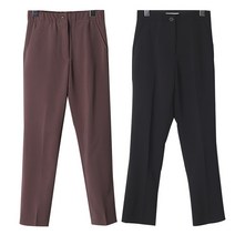 BLANC# 하이퀄리티 히든밴딩 슬림 일자 슬랙스 2개 SET