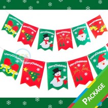 키득키득 DIY 688 PACKAGE만들기 펠트 가랜드[크리스마스] 1인용