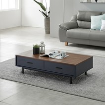 [리코디자인] 케이시 1200 거실테이블 좌식 테이블, 네이비