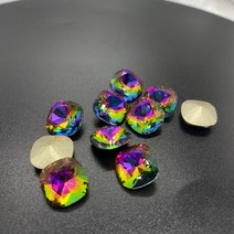 CTPA3bI 4470 크리스탈 AB Strass 유리 바느질에 Rhinestones 보석 쿠션 광장 스톤 DIY 의류 신발 쥬얼리, 12 Volcano_03 10mm-10pcs