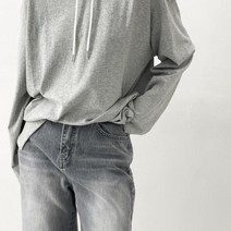 여자 옆트임 루즈핏 롱티 긴팔 후드 티셔츠.옷자락(무료배송)