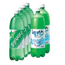 칠성사이다 + 밀키스, 1.5L, 4세트
