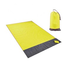 방수 비치 캠핑 매트 200x210cm 휴대용 야외 경량 피크닉 매트 비치 Naturehike 담요 하이킹 캠핑 장비, 노란색, 140x200cm