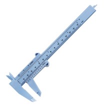DIY 측정 도구 목공 금속 가공 배관 모델 만들기 150mm 버니어 캘리퍼스 조리개 깊이 직경 측정 도구, 하늘색