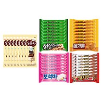 바 아이스크림 5종 상품 세트 구성 (옥동자 / 와일드바디 / 메가톤바 / 보석바 / 돼지바 ), 40개