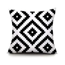 일본직발송 4. THE MONSTER FACTORY 쿠션커버 인기무늬 흑백 베개커버 모노톤 45*45 40*40 (40 40) B08B, 40.0 센티미터_40.0 센티미터, 40.0 센티미터
