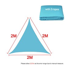 테라스차양막 어닝 천갈이 천막 비가림막 그늘막 방수 사각형 정원 캐노피 수영 태양 캠핑 하이킹 마당, 20 2x2x2m