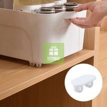 프리미엄_부착식_카블_바퀴 3D1B, 화이트(4개입)