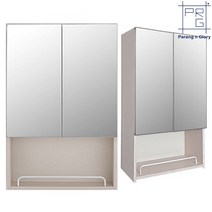 욕실수납장 욕실장 PA 거울오픈수납장500x800 화장실 거울 선반 수건장, 1개