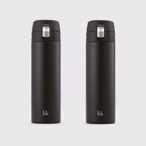 락앤락 페더라이트 텀블러 500ml 락앤락텀블러 락앤락 모노라이트텀블러 락앤락 웨이브텀블러 캠핑 보온병 물병 물통, 락앤락 모노라이트 텀블러 500ml 블랙 2개
