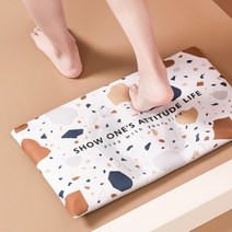 발매트/세척 빨아쓰는 욕실매트 욕실러그 규조토 주방매트 빨아쓰는발매트 2세대 화장실발매트, 1)빨아쓰는규조토발매트(A-그레이)