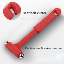 소방망치 차량 찰출용 비상망치 1 pc window glass breaker 2 in, 빨간색