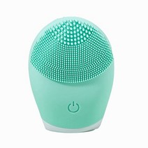 신제품 전기 클렌징 기기 배터리 실리콘 진동 세척기 새로운 배수 제품 모공 클리너, 01 라이트 그린