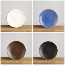 피어몰 이천도자기 담소 원부페 1호 접시 16cm 넓은 그릇, 블루