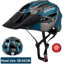 Casco-batfox 남성용 자전거 헬멧 일체형 사이클링 capacete ciclismo 산악 야외 스포츠 mtb, 279-블루, l58-61cm
