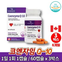 코스트코 캐나다 큐엔자임 코엔자임 큐텐 코큐텐 COENZYME q10 고쿠텐 코큐10 실버 어르신 혈압 활력 영양제, 3박스, 3개