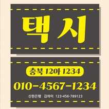 택시 명함 개인택시 TAXI 카드 디자인 심플 제작 05, 86mmx52mm, 일반지(스노우지250g)코팅 500매, 둥글게
