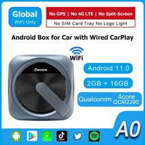 카링킷 안드로이드오토 카플레이 미러링 ownice a0 carplay ai box mini android 11 box car play 무선 android auto for vw, 0 2g 16g
