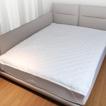 먼지없는 침대패드 알러지케어 매트리스 고정 밴드 누빔 사계절 패드 슈퍼싱글 퀸 킹 라지킹