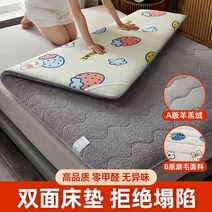 양털 토퍼 매트리스 겨울 집 두꺼운 따뜻한 쿠션 이불 학생 기숙사 싱글 렌탈 특수 매트 자취 원룸