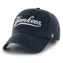 47브랜드 NY 양키스 스크립트 클린업 볼캡 네이비 모자MLB NY