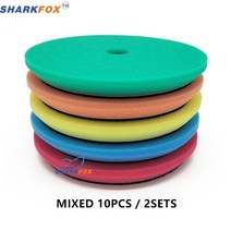 폴리셔 차량용 광택기 무선 왁싱 56 인치 자동차 광택 패드 독일 스폰지 폼 버핑 연마 패드 daroga 자동차 버퍼 광택기 디스크 사용, 혼합 10pcs, 5인치 후원자