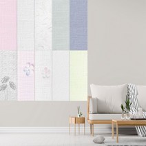 50cm*2.5m 셀프인테리어 붙이는 벽지 크레파펠 셀프벽지, 타탄-펄크림화이트