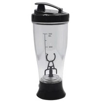 쉐이크텀블러 보틀 카페 파우더통 350ml 전기 단백질 파우더 믹싱 컵 우유 커피 주전자, 4.Black