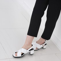 [투나나] 레아 빅사이즈 여성 스트랩 샌들 힐 (255-270) 5CM
