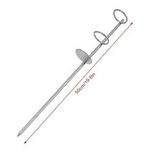 낚시받침대 거치대 휴대용 홀더 지원 스테인레스 스틸 접지 스파이크로드 레스트, 50cm