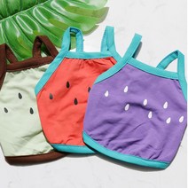 강아지 팡팡 과즙 나시티, 레드