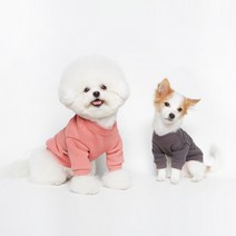 국내제작 두꺼운 기모 맨투맨 면소재 겨울옷 강아지 옷 애견옷 반려동물 S-XL, M, 핑크