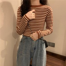 나루니 W02144 스프라이트 긴팔티 티셔츠 봄 예쁜 라운드넥 편한 얇은