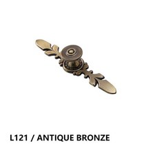 철제 슬림 엔틱서랍장 5단 라탄 주방 캐비닛 문 손잡이 세트 가구 서랍 뒷판 포함 금 골동품 청동 구리, 앤티크 브론즈 L121