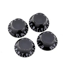 Musiclily Pro Left Handed Metric Size １8 Spline Bell Top Hat Control Knobs for Epiphone Les Paul Ele, 1